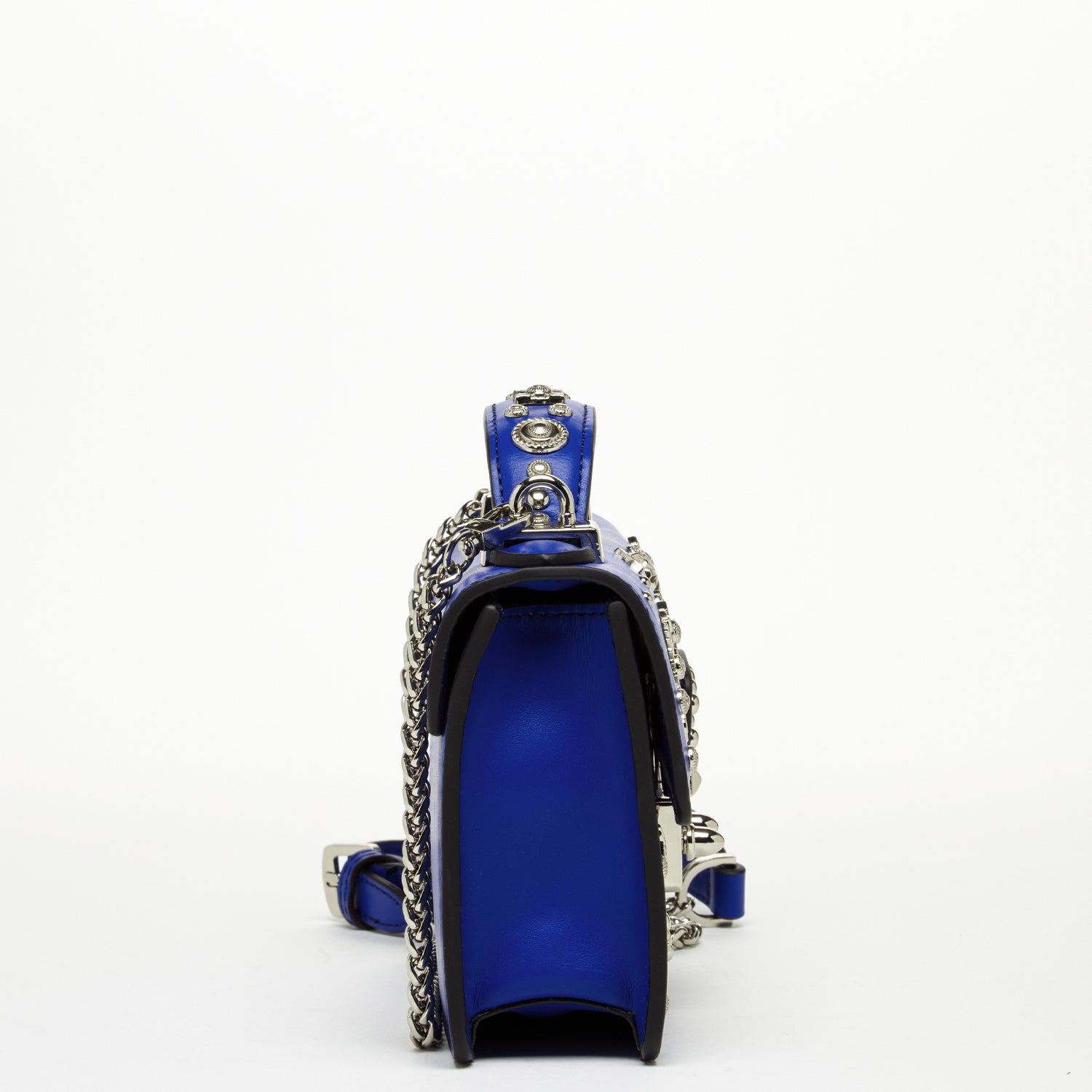 SUSU Studded Small Leather Crossbody Bag Cobalt Blue Purse  Women's